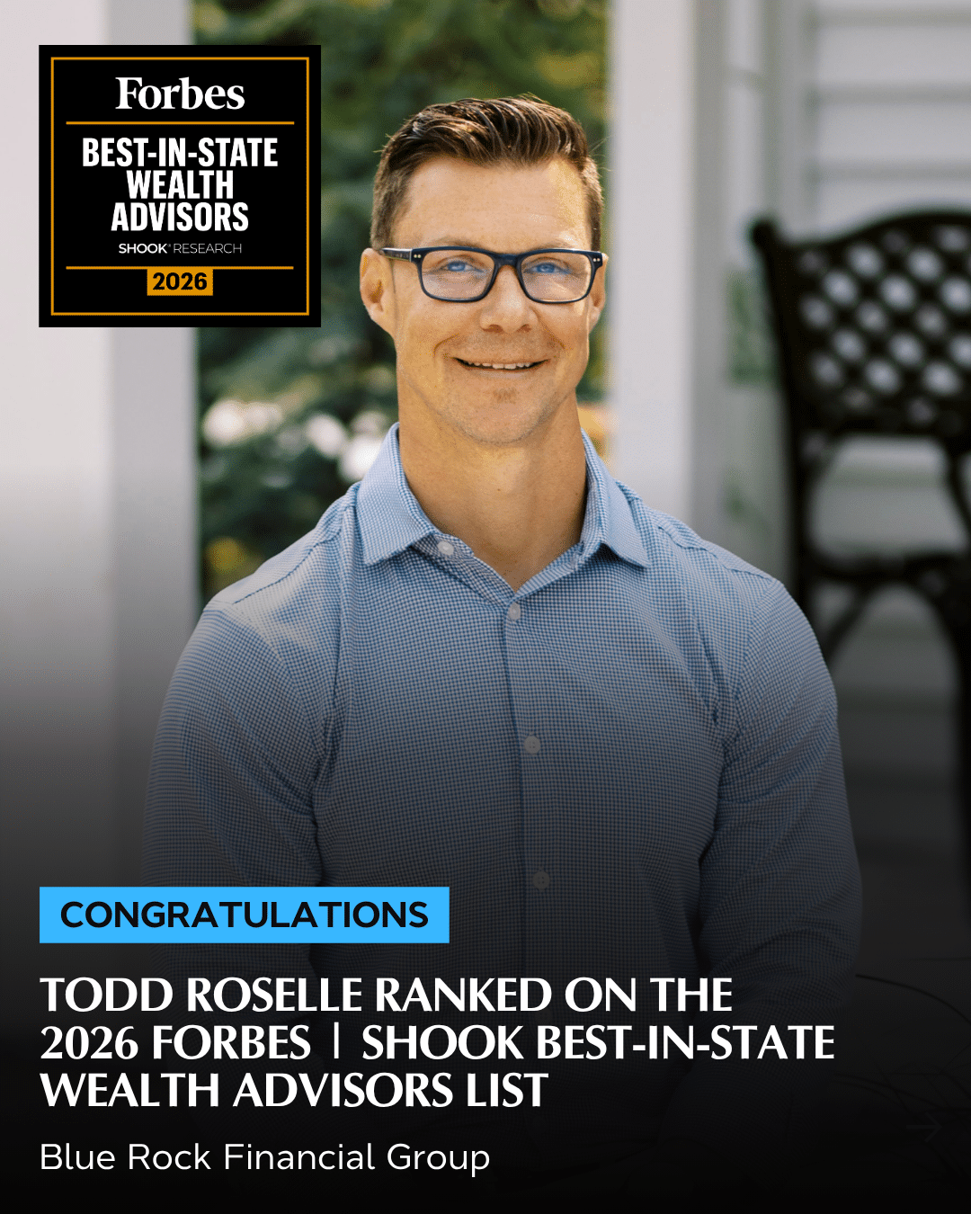 Featured image for “Todd Roselle Named to 2026 Forbes | SHOOK Best-In-State Wealth Advisors List”
